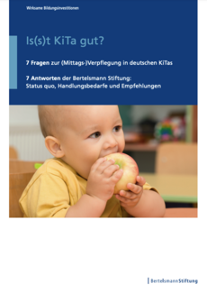 Cover Is(s)t KiTa gut? 7 Fragen - 7 Antworten zur (Mittags-) Verpflegung in deutschen KiTas