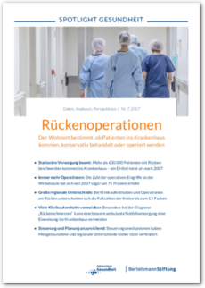 Cover SPOTLIGHT Gesundheit: Rückenoperationen