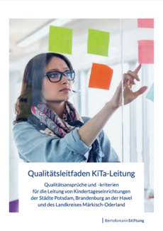Cover Qualitätsleitfaden KiTa-Leitung