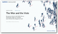 Cover The War and the Vote