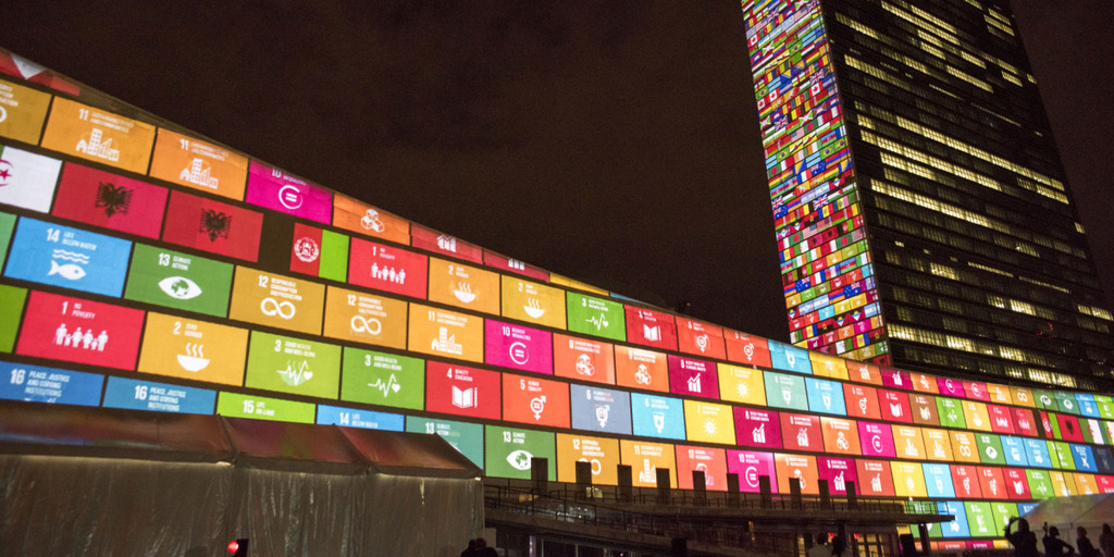 Projektionen zu den Sustainable Development Goals und zum 70. Jahrestag der Vereinten Nationen