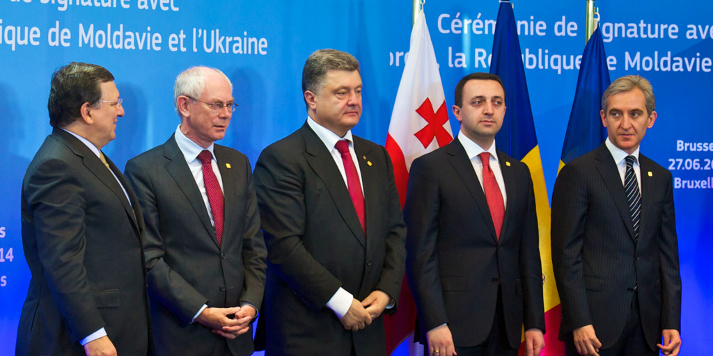 Vertreter des EU-Abkommens Georgien-Moldavien-Ukraine