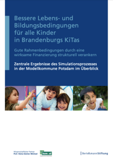 Cover Studie: Bessere Lebens- und Bildungsbedingungen für alle Kinder in Brandenburgs KiTas (Potsdam)
