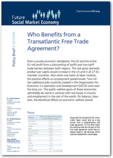 Cover Policy Brief #2013/04: <br/>Who Benefits from a Transatlantic Free Trade Agreement?