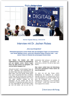 Cover PolicyInterview mit Dr. Jochen Robes