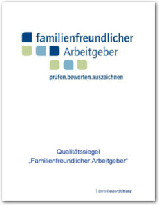 Cover Konzept Qualitätssiegel "Familienfreundlicher Arbeitgeber"