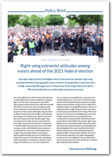 Cover Policy Brief 1/2021 - Right-wing extremist attitudes among  voters ahead of the 2021 federal election
