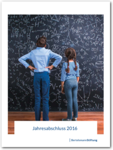 Cover Bertelsmann Stiftung - Jahresabschluss 2016