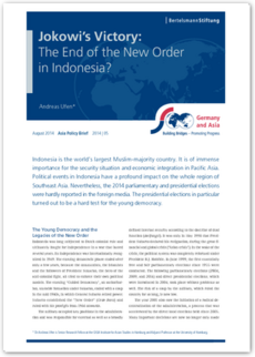 Cover Jokowi’s Victory: The End of the New Order in Indonesia?