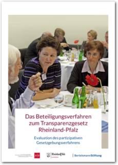 Cover Das Beteiligungsverfahren zum Transparenzgesetz Rheinland-Pfalz