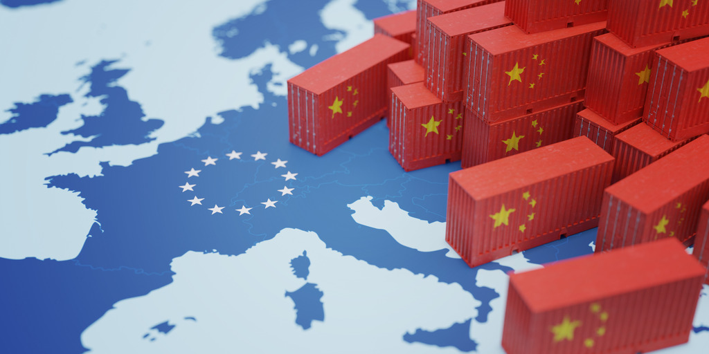 EU Landkarte - China Container