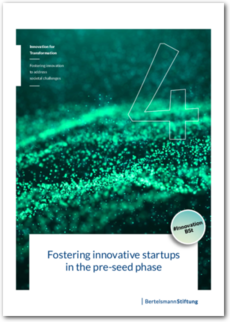 Cover Fostering innovative startups in the pre-seed phase