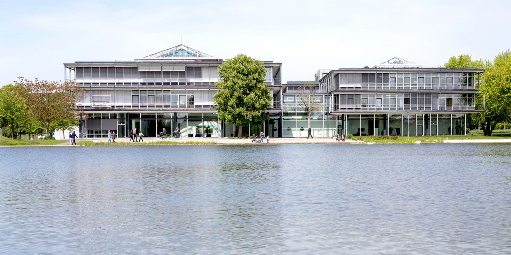 View of the Bertelsmann Stiftung in Spring, Gütersloh.