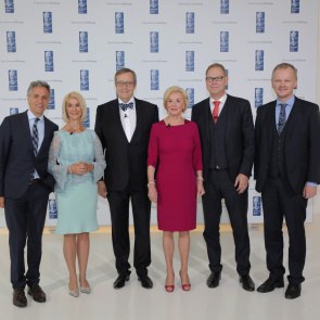 Toomas Hendrik Ilves with the Bertelsmann Stiftung executive board and Prof. Jan Gulliksen