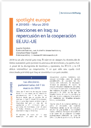 spotlight europe 03/2010: Elecciones en Iraq: su repercusión en la cooperación EE.UU.-UE