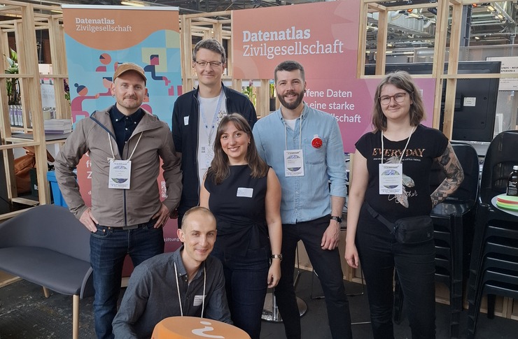 Projektteam Daten f&uuml;r die Gesellschaft auf der re:publica