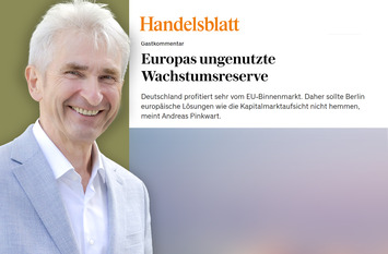 Prof. Dr. Pinkwart at Handelsblatt