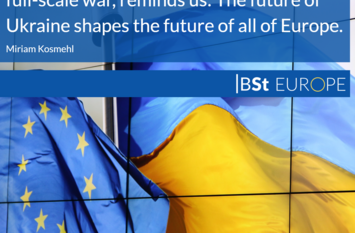 EU and Ukraine flags