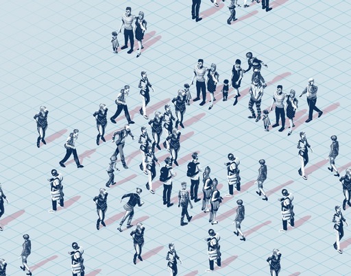 Crowd from above