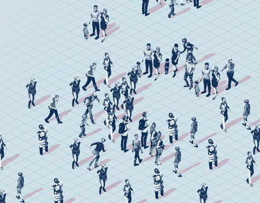 Crowd from above