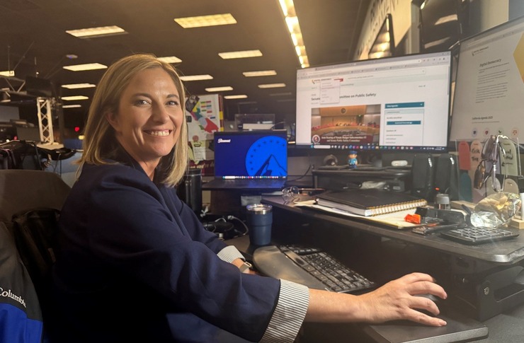 Foto von Julie Watts, Journalistin beim US-amerikanischen Fernsehsender CBS 