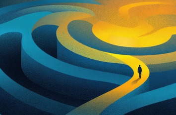 Colours of blue and yellow.