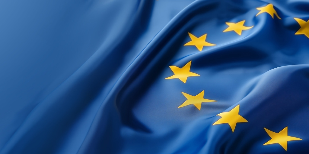Die Flagge der Europäischen Union