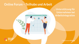 gezeichnetes Bild von 2 Menschen, die vor einer Plan-Wand stehen