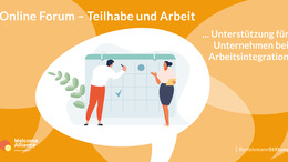 gezeichnetes Bild von 2 Menschen, die vor einer Plan-Wand stehen