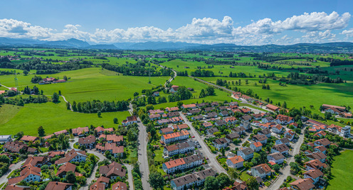 ländliche Region von oben