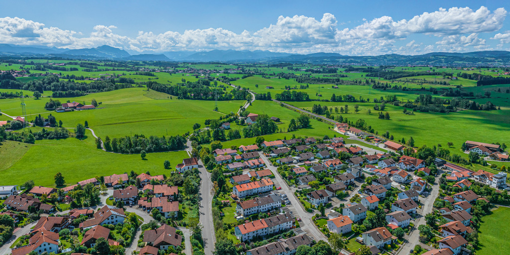 ländliche Region von oben