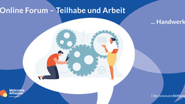 ein Mann ist hat einen Schraubschlüssel in der Hand und beugt sich über ein Zahnrad