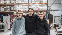 Drei Auszubildene