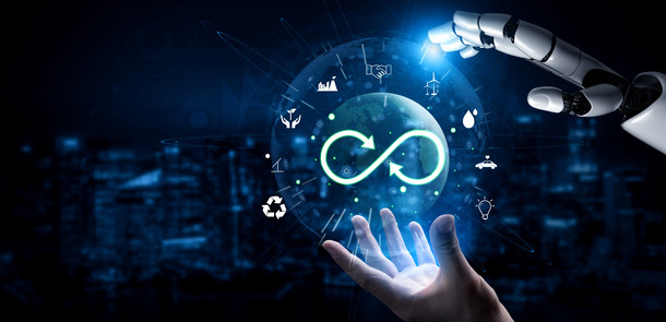 AI Driven Circular Economy for Sustainable Production Motif(© © InfiniteFlow - stock.adobe.com)