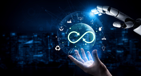  Das Konzept einer KI-gesteuerten Kreislaufwirtschaft für nachhaltige Produktion und nachhaltigen Konsum. Ein globales KI-Modell für Recycling und erneuerbare Energien.