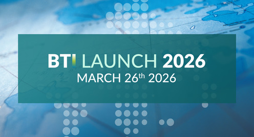 BTI banner on world map