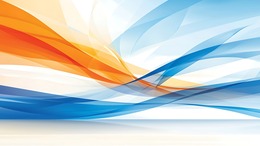 ein Bild mit orangen und blauen Tönen vor einem weißen Hintergrund