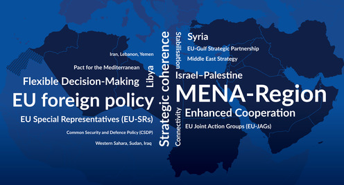 Karte der MENA Region 