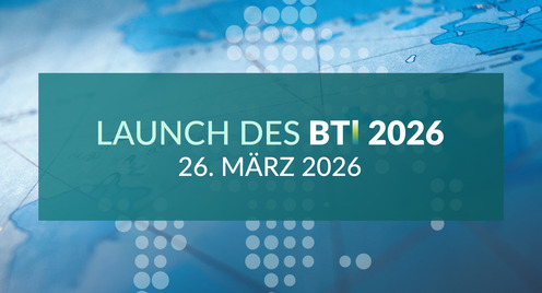 Banner mit Datum der BTI-2026 Veröffentlichung auf Weltkarte