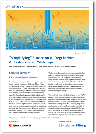 “Simplifying” European AI Regulation