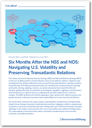 Six Months After the NSS and NDS: Navigating U.S. Volatility and Preserving Transatlantic Relations