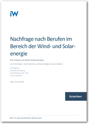 Studie Berufe in der Wind- und Solarenergie