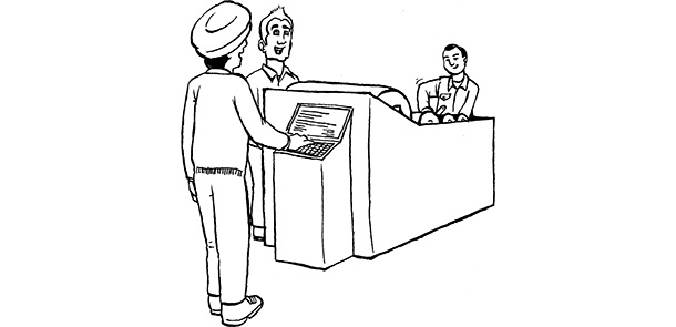 Menschen aus unterschiedlichen Laendern arbeiten gemeinsam in einer Fabrik