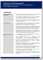 Cover Kurzfassung <br/> Impulse für ein <br/> nachhaltiges NRW - Konsum