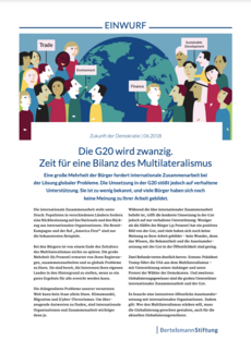 Cover EINWURF 6/2018: Die G20 wird zwanzig. Zeit für eine Bilanz des Multilateralismus.