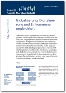 Cover Policy Brief #2015/01:<br/>Globalisierung, Digitalisierung und Einkommensungleichheit