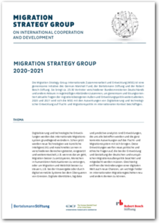 Cover Migration Strategy Group - Flyer deutsch