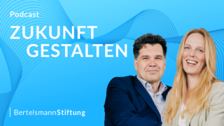 Header für Onlinemeldung Podcast der Bertelsmann Stiftung mit deutschem Claim