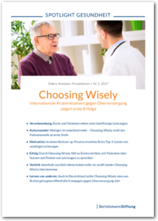 Cover SPOTLIGHT Gesundheit: Choosing Wisely