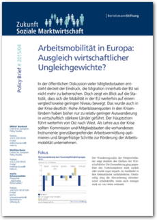 Cover Policy Brief #2015/04: <br/> Arbeitsmobilität in Europa: Ausgleich wirtschaftlicher Ungleichgewichte?